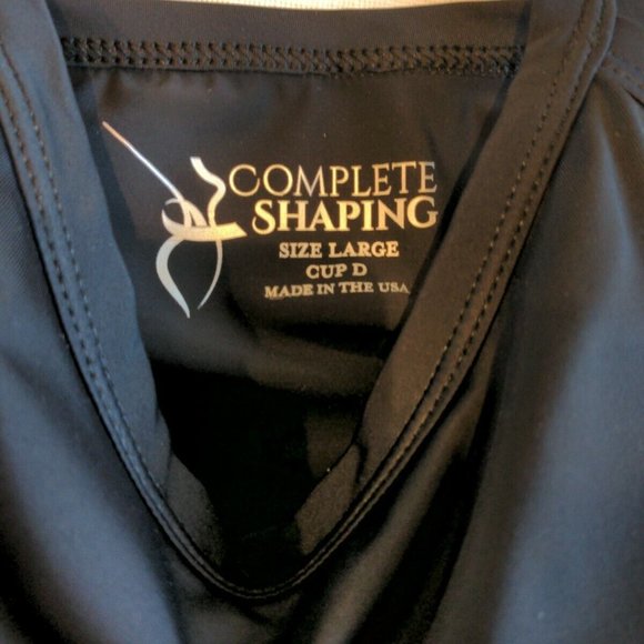 Mastectomy Swim Tankini Top with Integrated Prosthetics, Large w D Cup, NWT, Bla - Picture 6 of 7